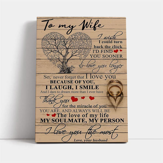 To My Wife Canvas Canvas, Mother's Day Canvas Art, Gift For Mom, Birthday Gift, Mother's Day Wall Art
