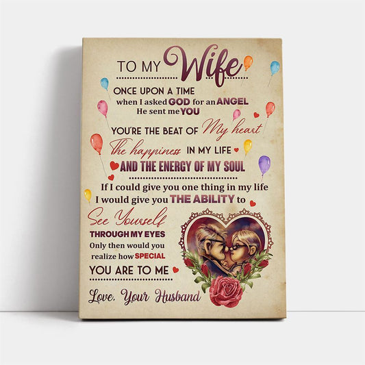 To My Wife Canvas, Mother's Day Canvas Art, Gift For Mom, Birthday Gift, Mother's Day Wall Art