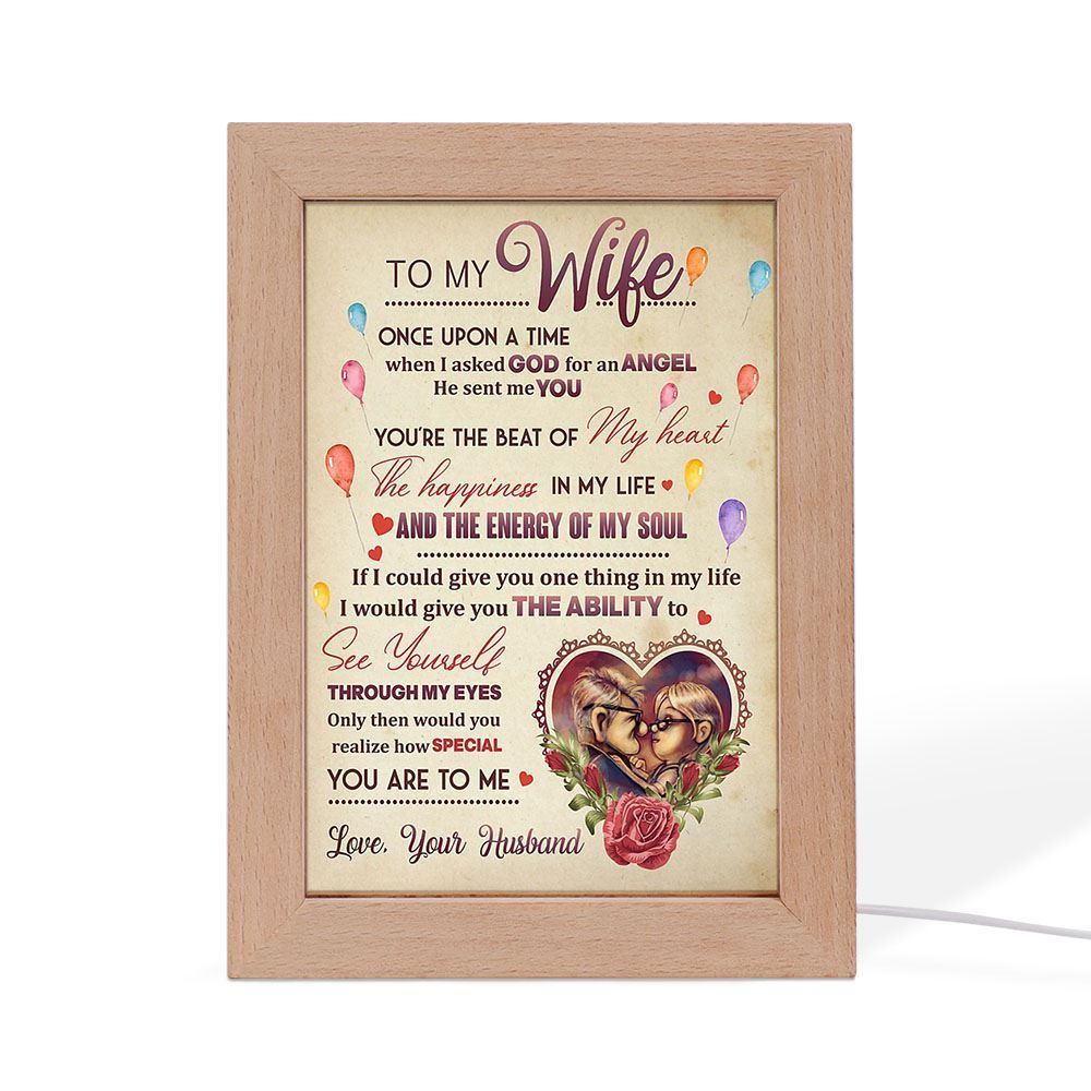 To My Wife Frame Lamp, Mother's Day Night Light, Best Mom Ever, Gift For Mom