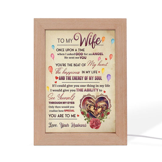 To My Wife Frame Lamp, Mother's Day Night Light, Best Mom Ever, Gift For Mom
