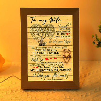 To My Wife Frame Lamps, Mother's Day Night Light, Best Mom Ever, Gift For Mom