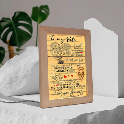 To My Wife Frame Lamps, Mother's Day Night Light, Best Mom Ever, Gift For Mom