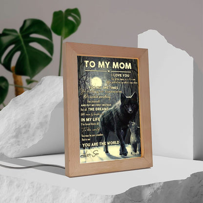 To The World You Maybe Just A Mother Frame Lamp, Mother's Day Night Light, Best Mom Ever, Gift For Mom