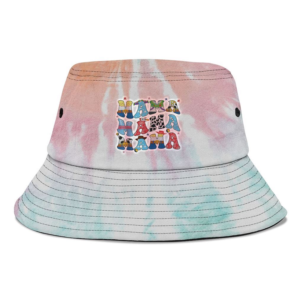 Toy Funny Story Mama Boy Mom Tee For Womens Bucket Hat, Mother's Day Bucker Hat, Tie Dye Bucket Hat, Women's Sun Hats