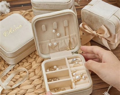 Travel Jewelry Box, Personalized Gifts For Her, Wedding Bridesmaid Gifts, Mother's Day Jewelry Case