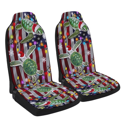Turtle Christmas Merry Christmas Cars Seat Cover, Christmas Car Seat Covers, Car Decor Gift