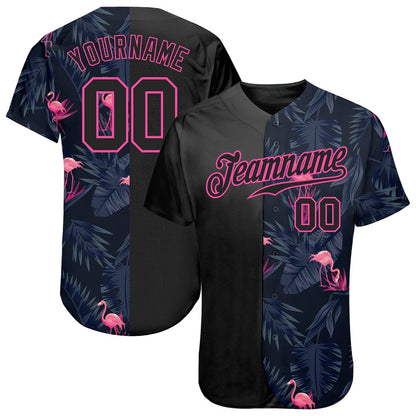 USA Baseball Jersey, Custom 3D Pattern Design Flamingo Authentic Baseball Jersey, Team Jerseys Baseball