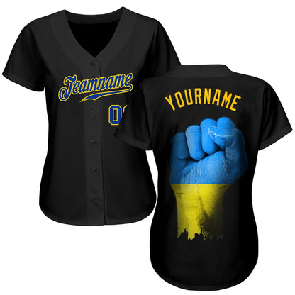 USA Baseball Jersey, Custom 3D Pattern Design Solidarity With Ukraine Patriotic And Togetherness Authentic Baseball Jersey, Team Jerseys Baseball