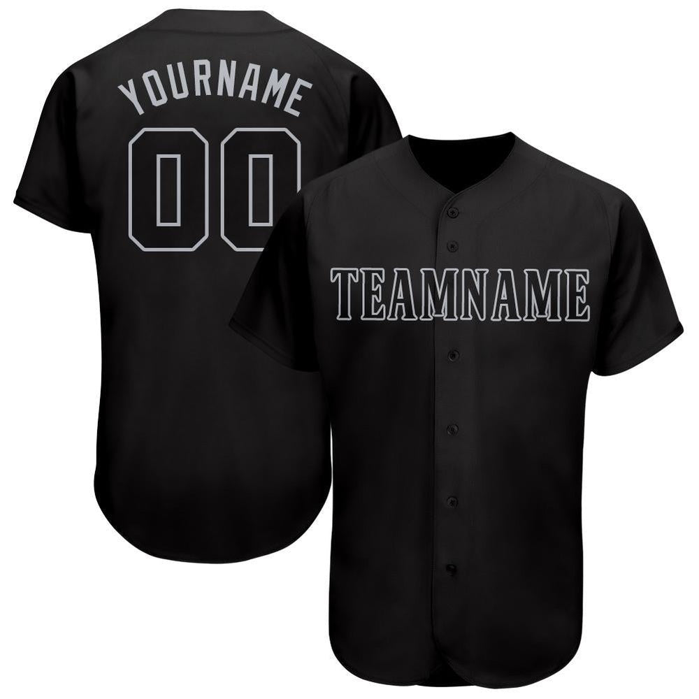 USA Baseball Jersey, Custom Black Gray Baseball Jersey, Team Jerseys Baseball
