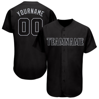 USA Baseball Jersey, Custom Black Gray Baseball Jersey, Team Jerseys Baseball