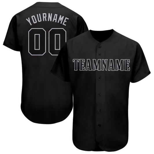 USA Baseball Jersey, Custom Black Gray Baseball Jersey, Team Jerseys Baseball