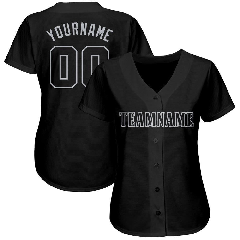 USA Baseball Jersey, Custom Black Gray Baseball Jersey, Team Jerseys Baseball