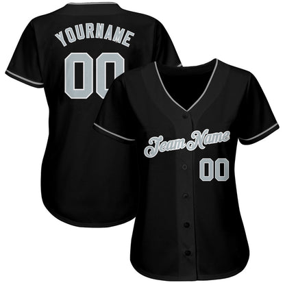 USA Baseball Jersey, Custom Black Gray White Authentic Baseball Jersey, Team Jerseys Baseball