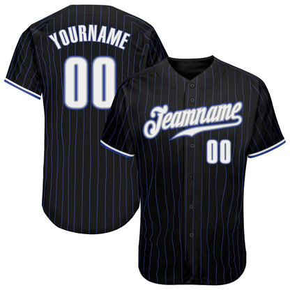 USA Baseball Jersey, Custom Black Royal Pinstripe White Gray Authentic Baseball Jersey, Team Jerseys Baseball