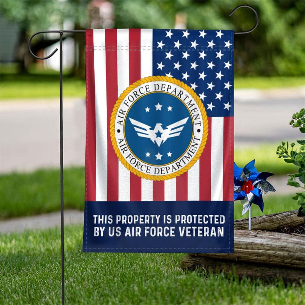US Air Force Flag, This Propery Is Protected Air Force Flag, Military Air Force Flag, Veteran Day Gift