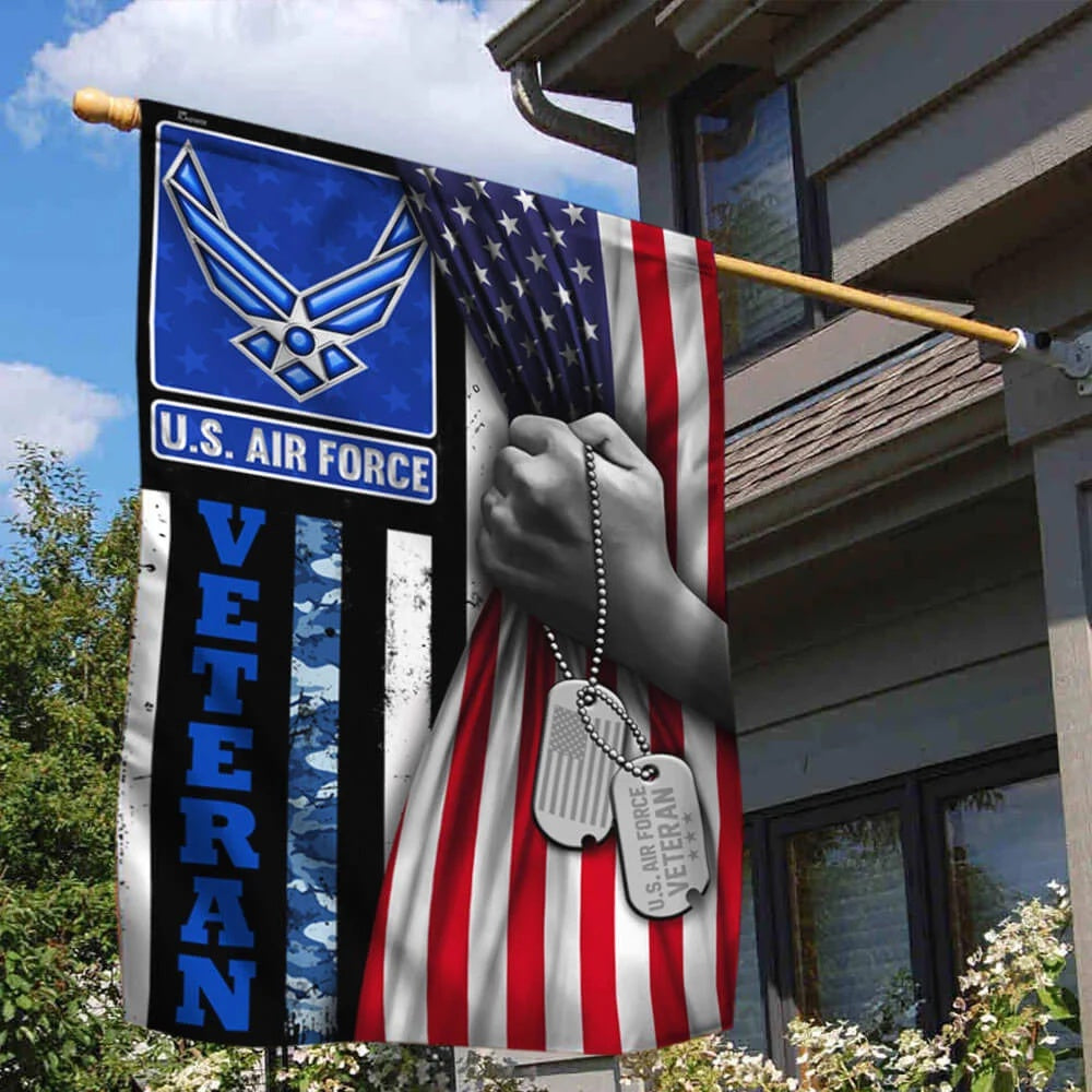 US Air Force Flag, Unique Usaf Air Force Veteran Flag, Military Air Force Flag, Veteran Day Gift