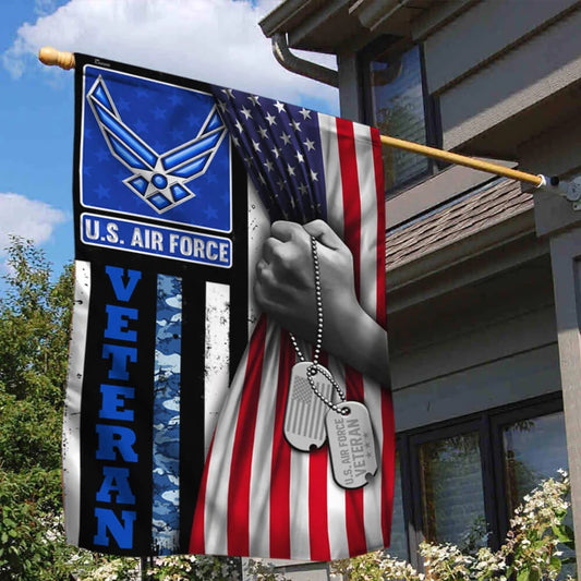US Air Force Flag, Unique Usaf Air Force Veteran Flag, Military Air Force Flag, Veteran Day Gift
