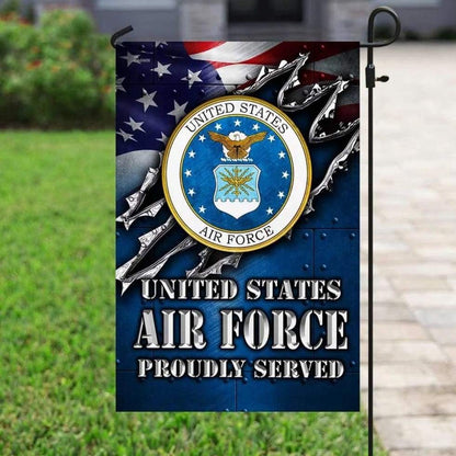 US Air Force Flag, United States Air Force Veteran Proudly Served Flag, Military Air Force Flag, Veteran Day Gift