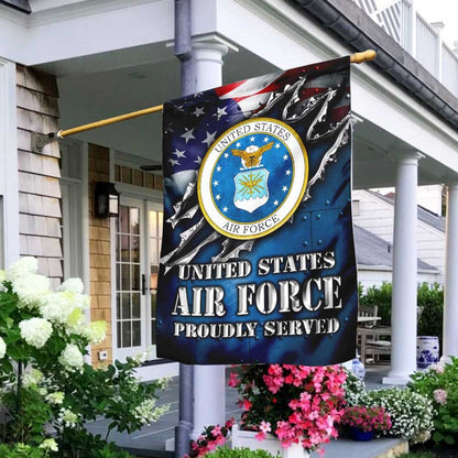 US Air Force Flag, United States Air Force Veteran Proudly Served Flag, Military Air Force Flag, Veteran Day Gift