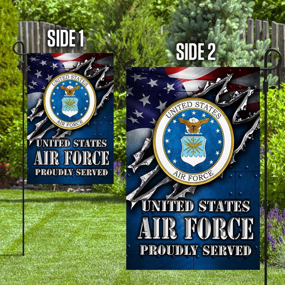 US Air Force Flag, United States Air Force Veteran Proudly Served Flag, Military Air Force Flag, Veteran Day Gift