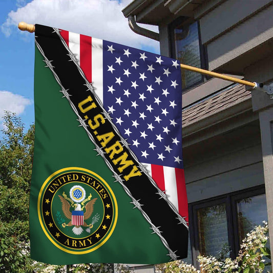 US Army Veteran Flag, Gift For Veterans Day, US Army Garden Flag, Army Retired Flag