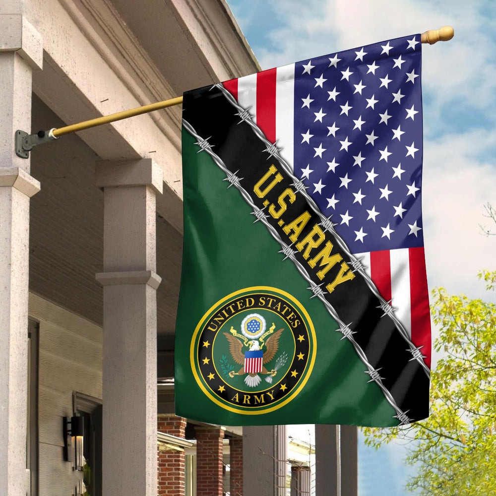 US Army Veteran Flag, Gift For Veterans Day, US Army Garden Flag, Army Retired Flag