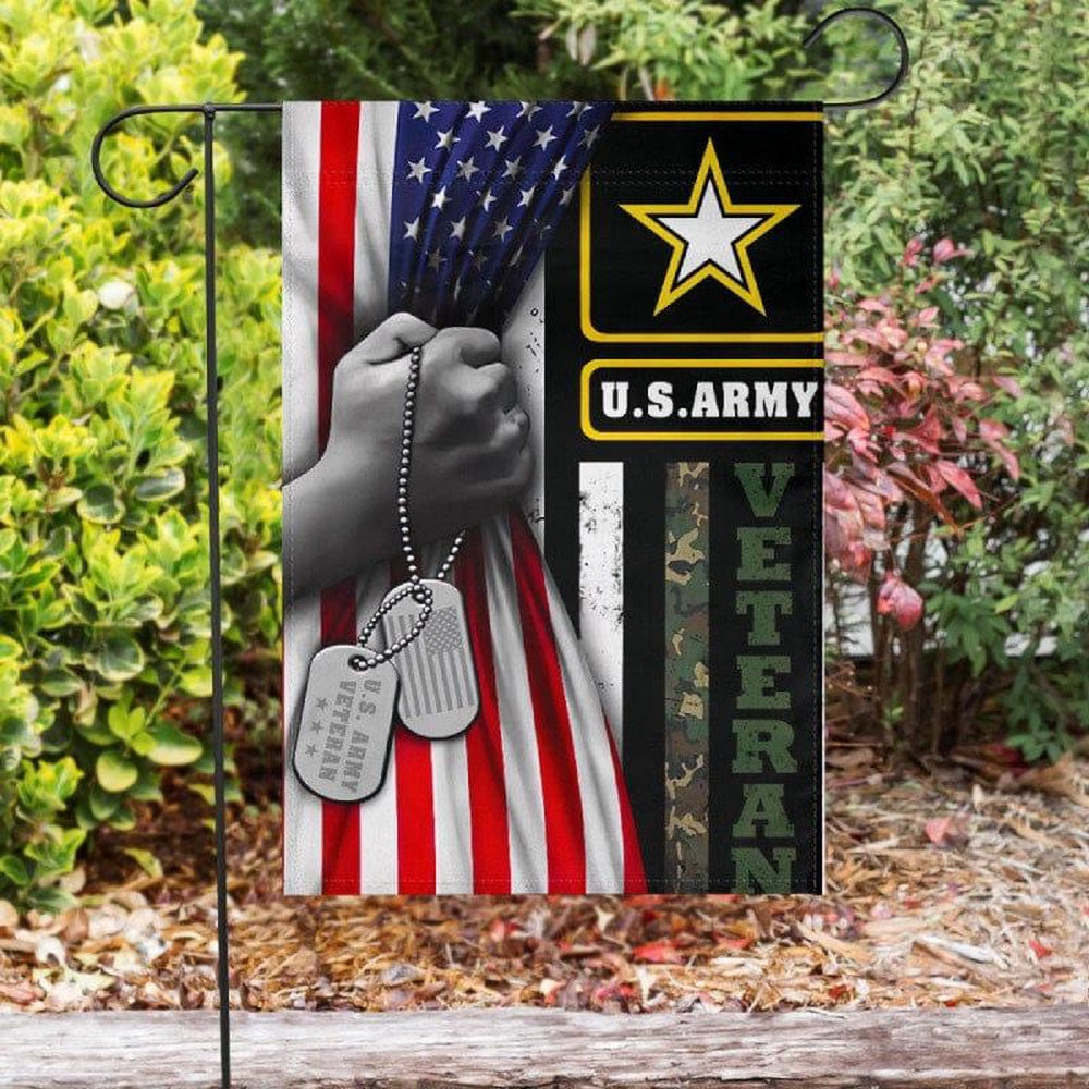 US Army Veteran Flag, I will stand for Flag, US Army Garden Flag, Army Retired Flag