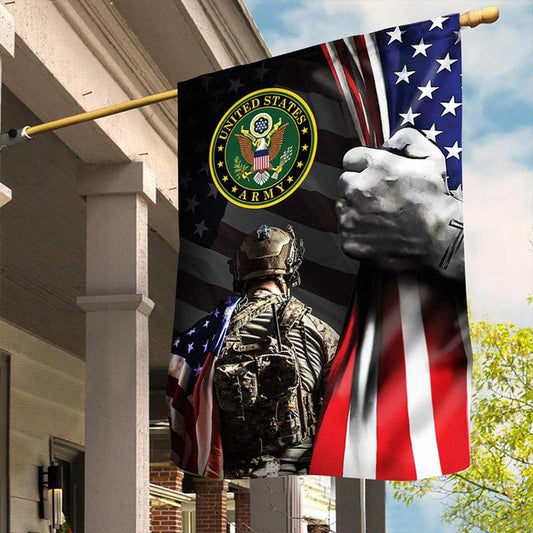 US Army Veteran Flag, Protect the house Army Flag, US Army Garden Flag, Army Retired Flag