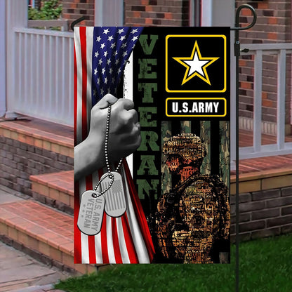 US Army Veteran Flag, Proud To Be An American Veteran Flag, US Army Garden Flag, Army Retired Flag