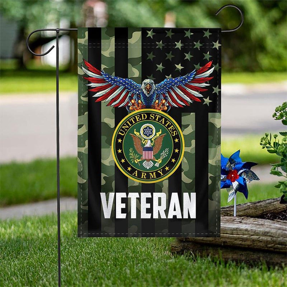 US Army Veteran Flag, Strong in Spirit Army Flag, US Army Garden Flag, Army Retired Flag
