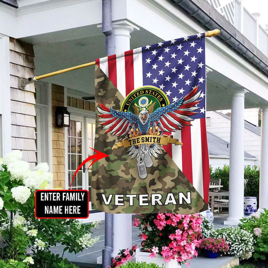US Army Veteran Flag, US Army 10 Flag, US Army Garden Flag, Army Retired Flag