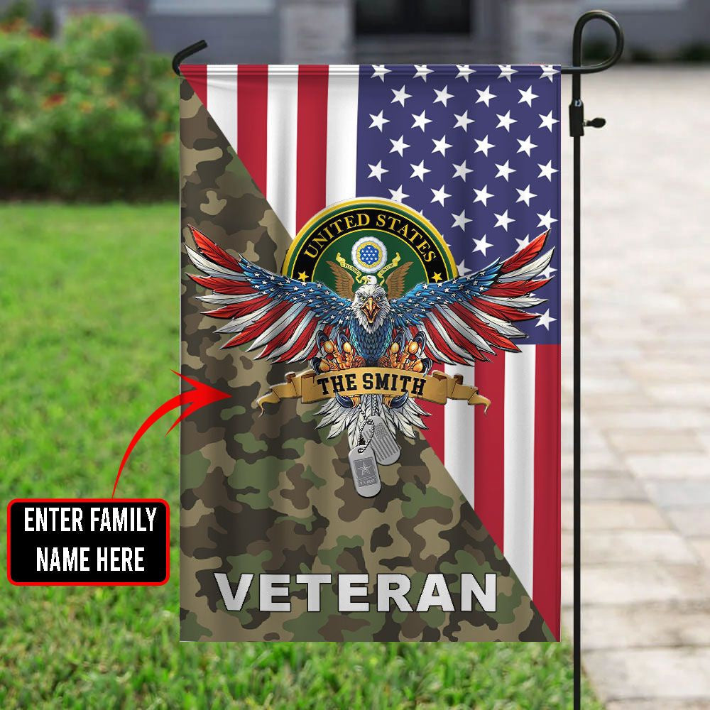 US Army Veteran Flag, US Army 10 Flag, US Army Garden Flag, Army Retired Flag