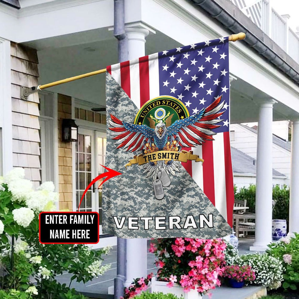 US Army Veteran Flag, US Army 10 Flag, US Army Garden Flag, Army Retired Flag