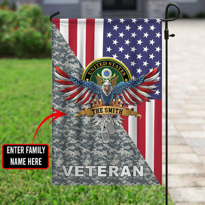 US Army Veteran Flag, US Army 10 Flag, US Army Garden Flag, Army Retired Flag