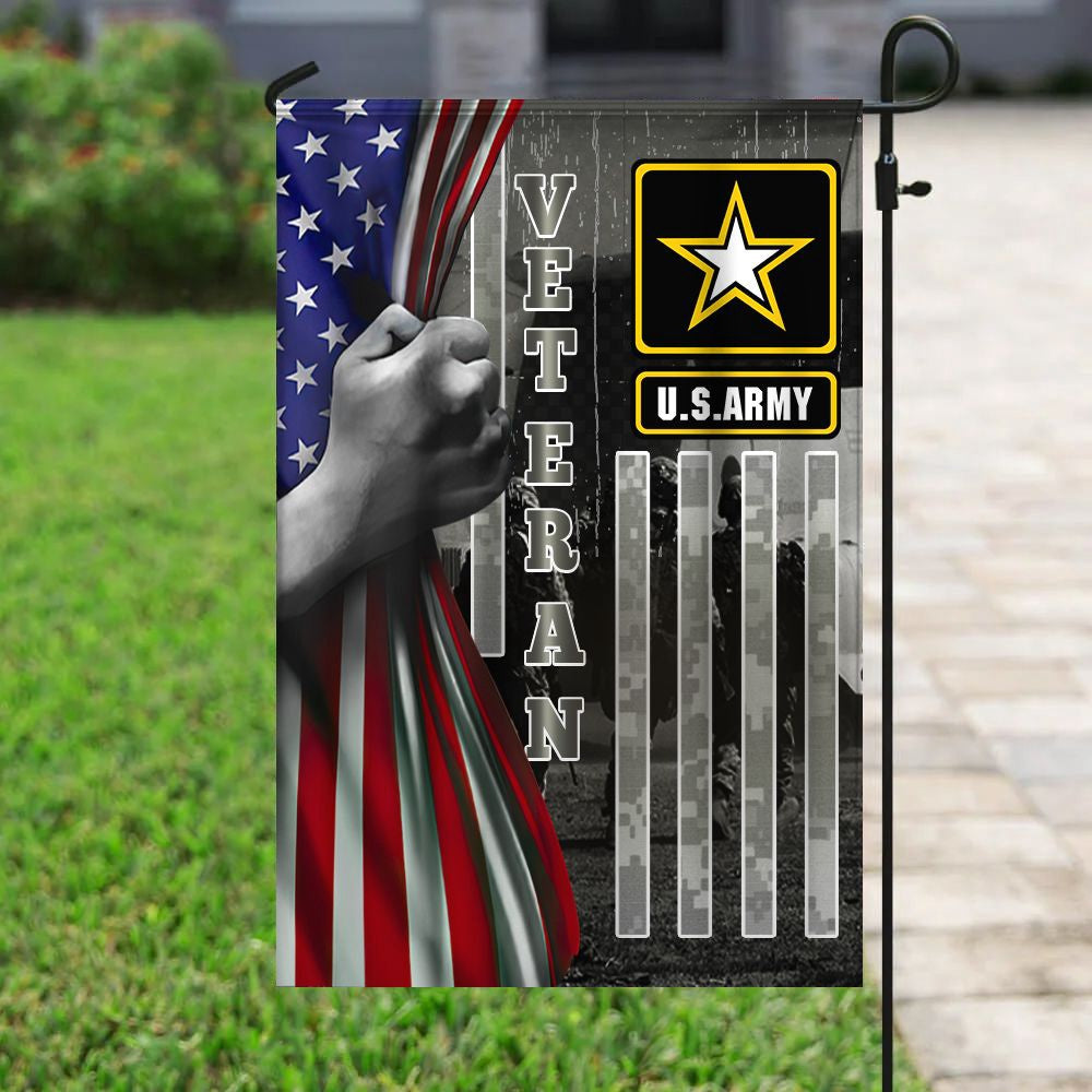 US Army Veteran Flag, US Army 4 Flag, US Army Garden Flag, Army Retired Flag