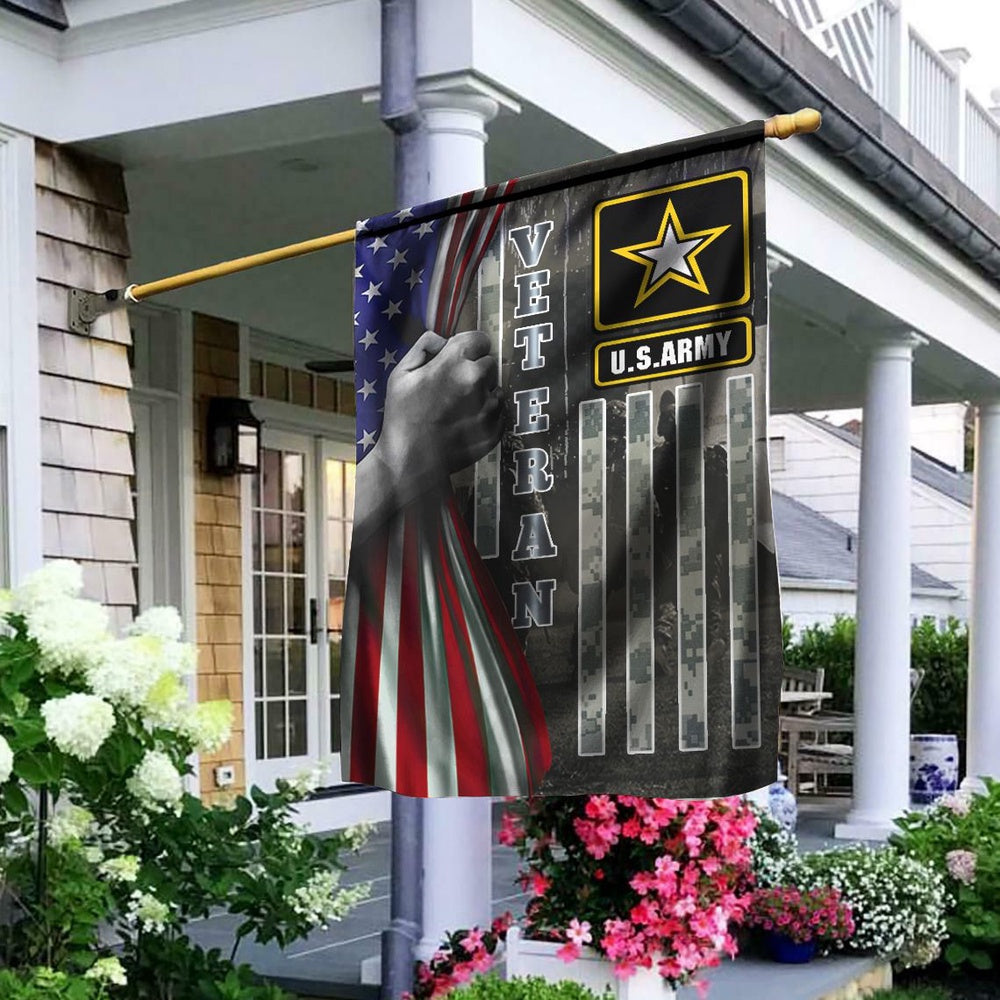 US Army Veteran Flag, US Army 7 Flag, US Army Garden Flag, Army Retired Flag