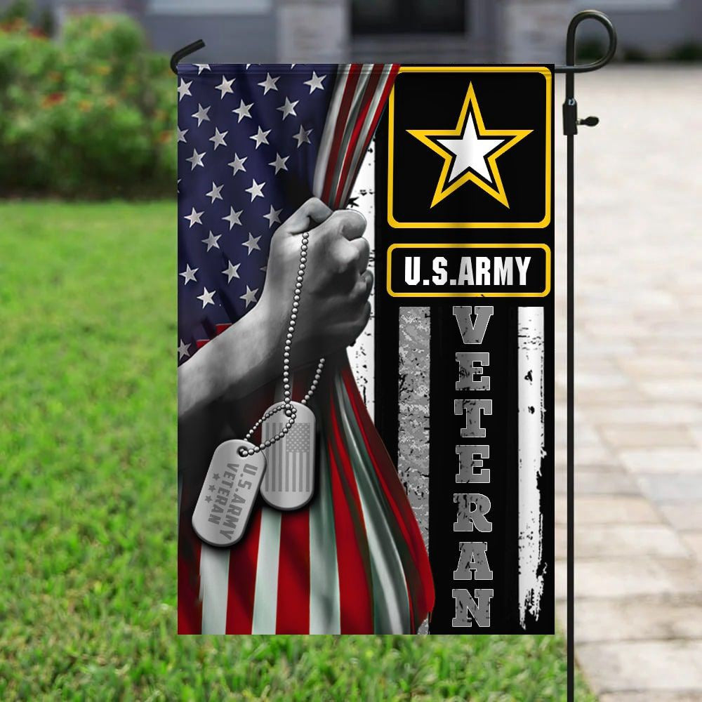 US Army Veteran Flag, US Army 8 Flag, US Army Garden Flag, Army Retired Flag