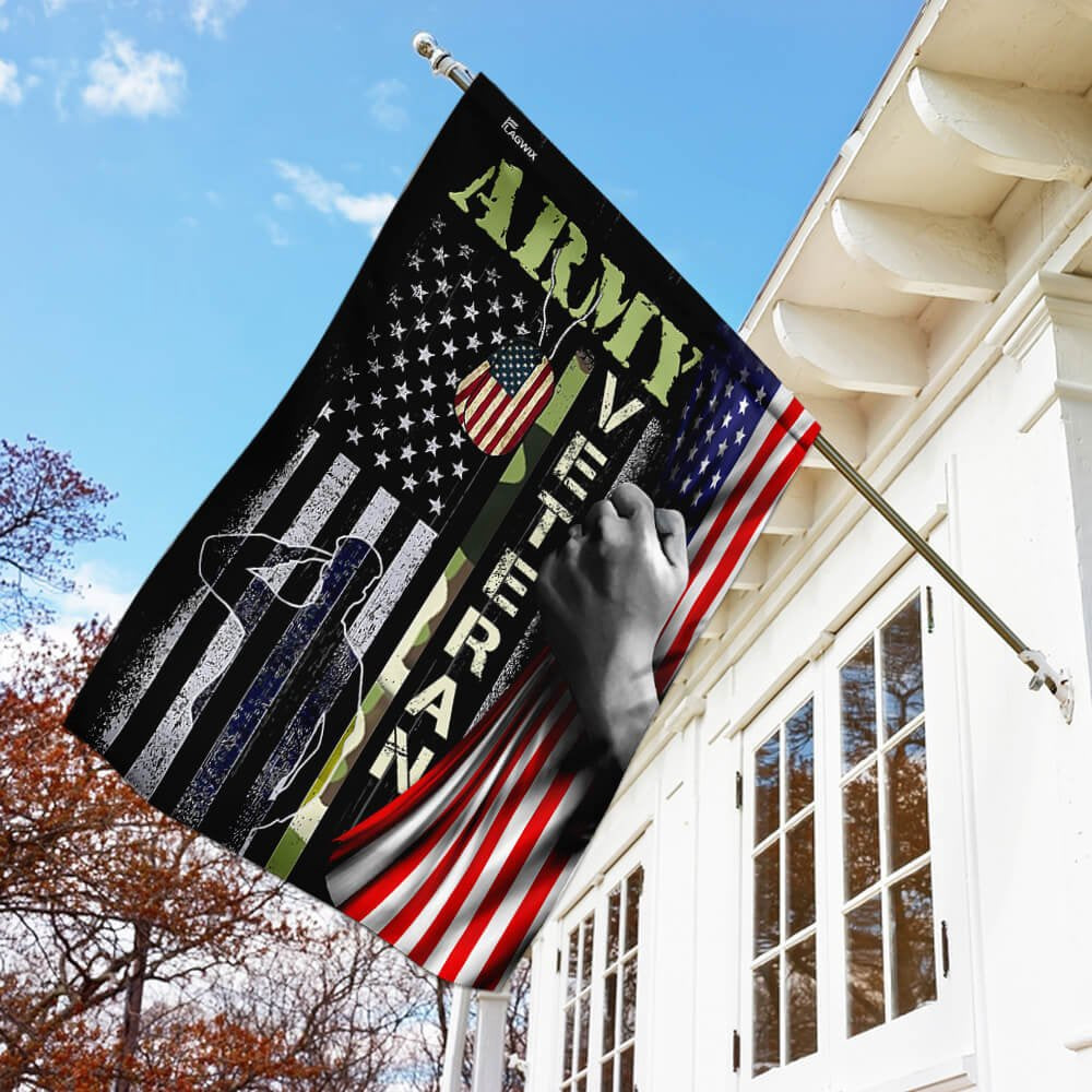US Army Veteran Flag, US Army Garden Flag, Army Retired Flag