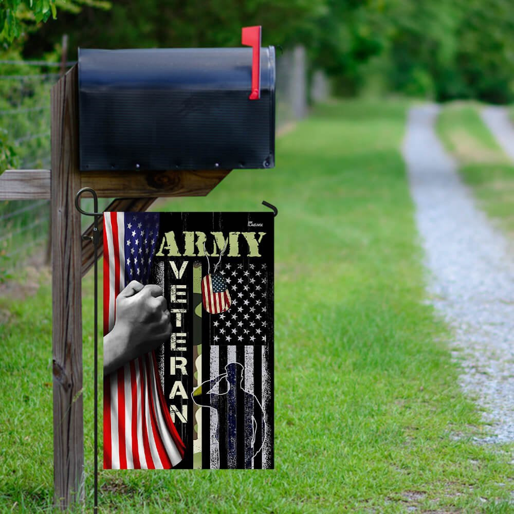 US Army Veteran Flag, US Army Garden Flag, Army Retired Flag