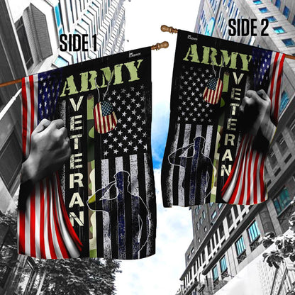 US Army Veteran Flag, US Army Garden Flag, Army Retired Flag