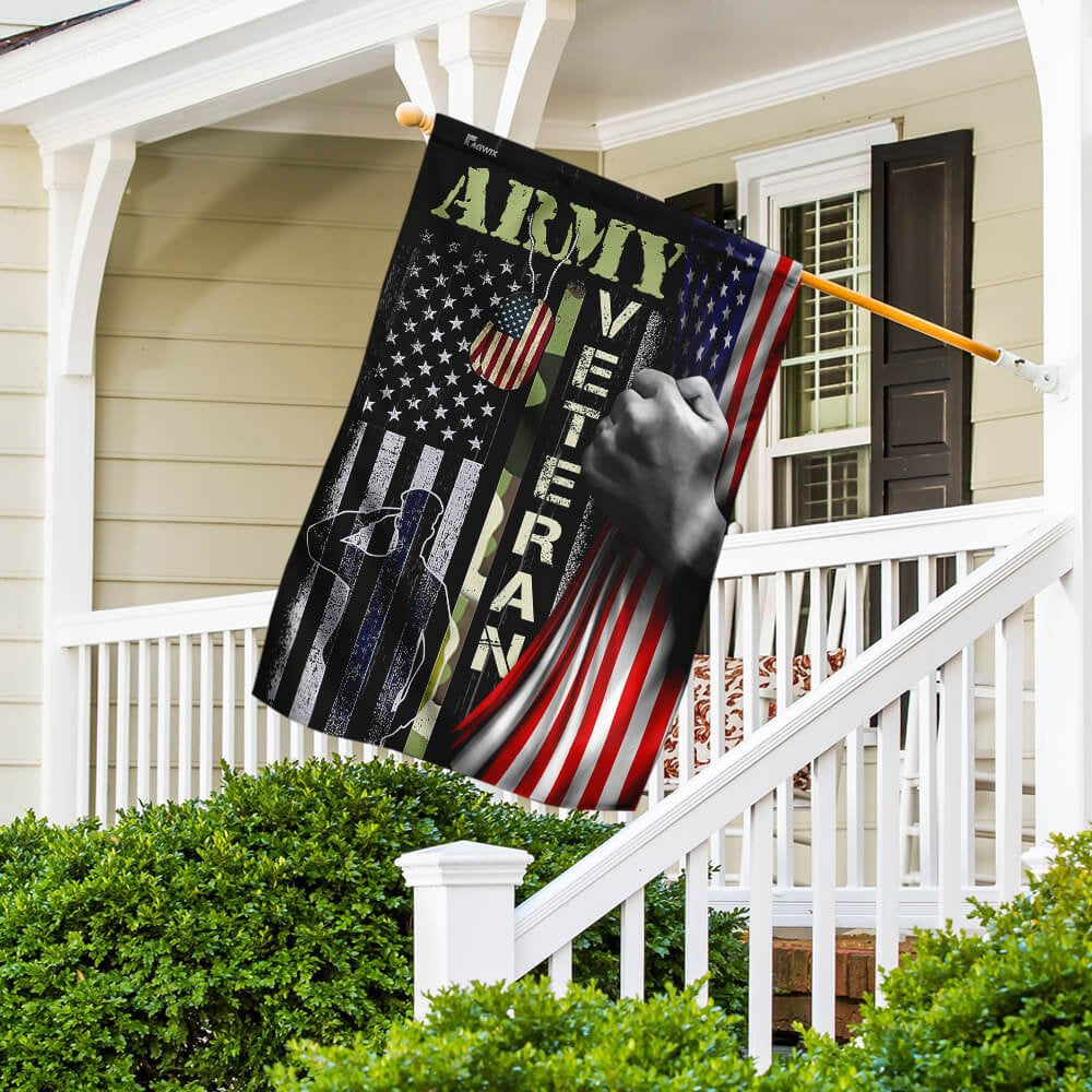 US Army Veteran Flag, US Army Garden Flag, Army Retired Flag