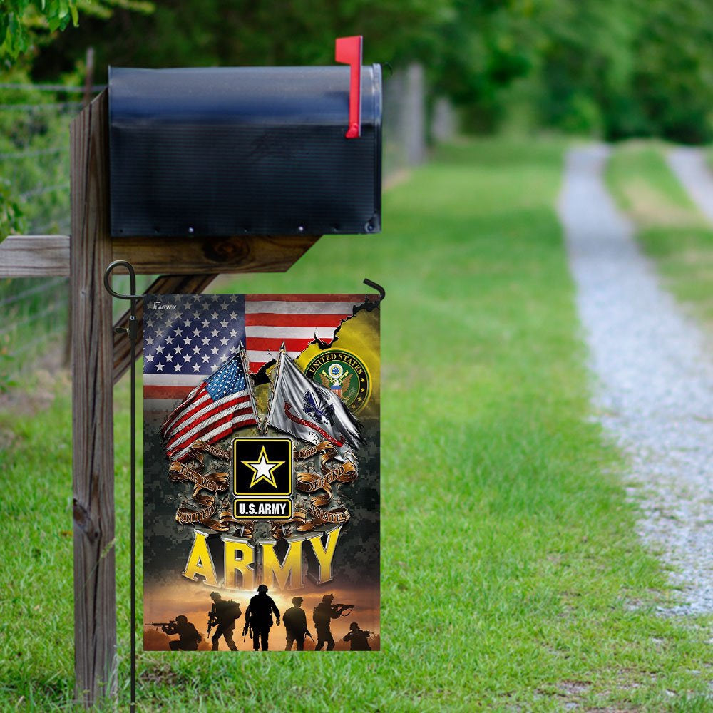 US Army Veteran Flag, United States Army America Flag, US Army Garden Flag, Army Retired Flag