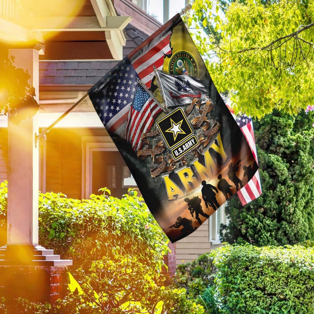 US Army Veteran Flag, United States Army America Flag, US Army Garden Flag, Army Retired Flag