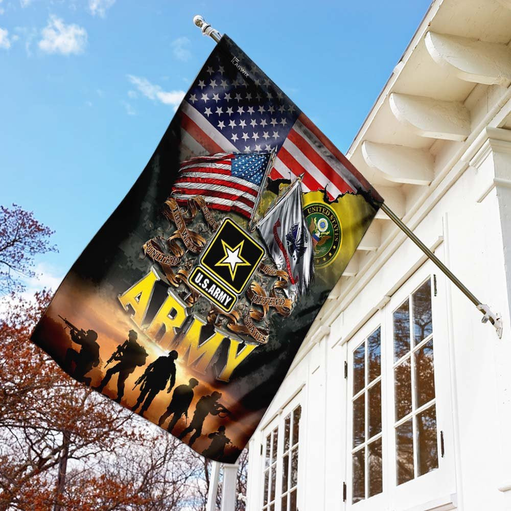 US Army Veteran Flag, United States Army America Flag, US Army Garden Flag, Army Retired Flag