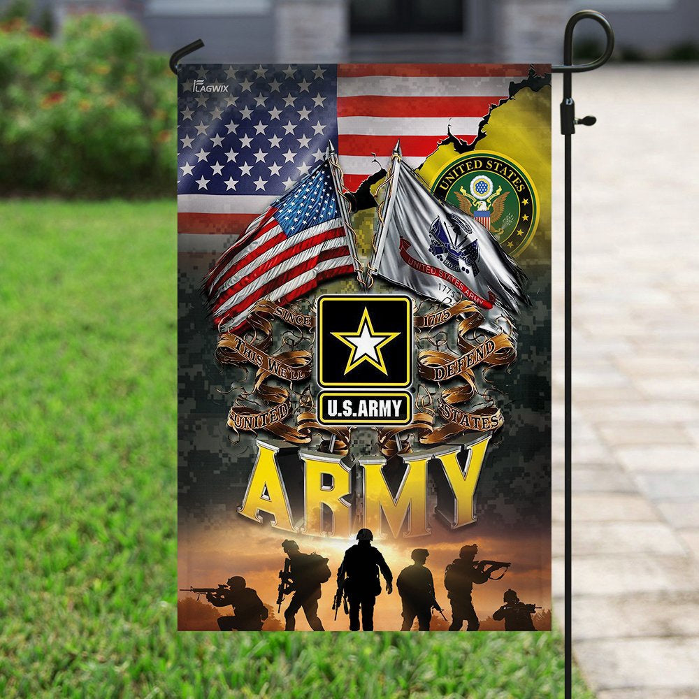 US Army Veteran Flag, United States Army America Flag, US Army Garden Flag, Army Retired Flag