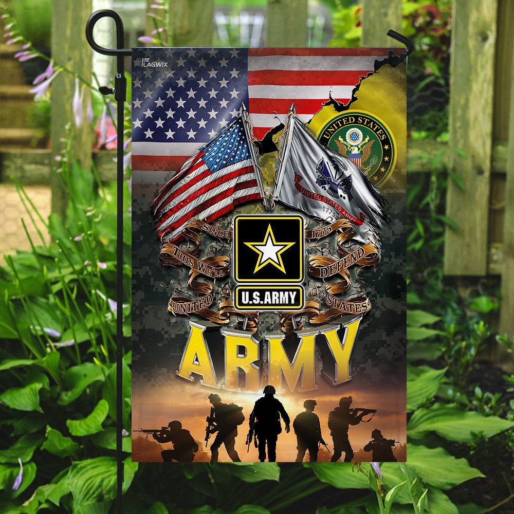 US Army Veteran Flag, United States Army America Flag, US Army Garden Flag, Army Retired Flag