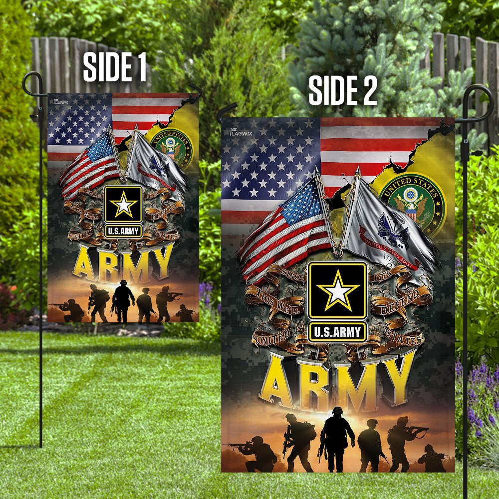 US Army Veteran Flag, United States Army America Flag, US Army Garden Flag, Army Retired Flag