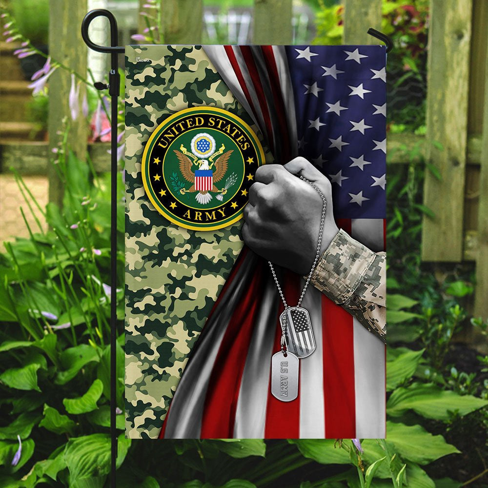 US Army Veteran Flag, United States Army American Flag, US Army Garden Flag, Army Retired Flag