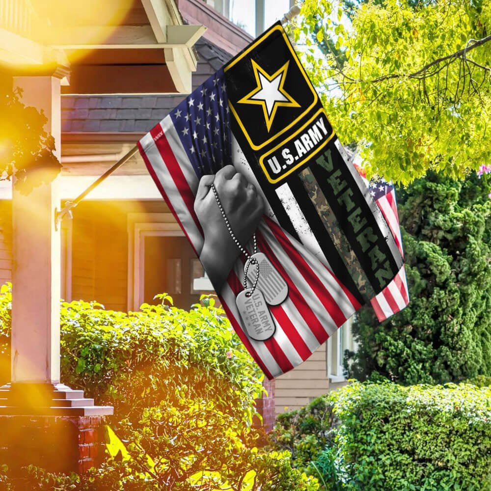 US Army Veteran Flag, United States Army Veteran America Flag, US Army Garden Flag, Army Retired Flag