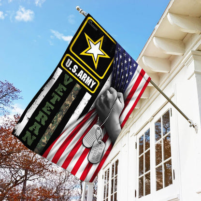 US Army Veteran Flag, United States Army Veteran America Flag, US Army Garden Flag, Army Retired Flag